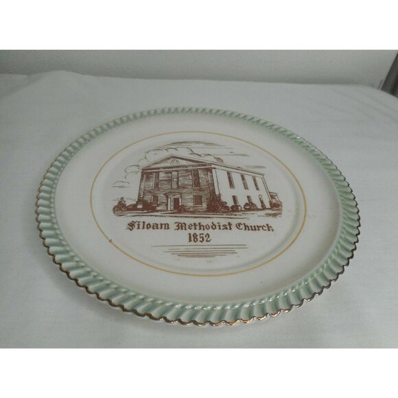 Commemorative Souvenir Plate Siloam Methodist - Picture 1 of 4